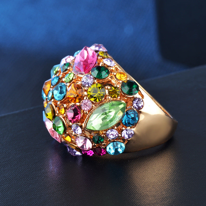 Wholesale Diamond Inlaid Metal Rings